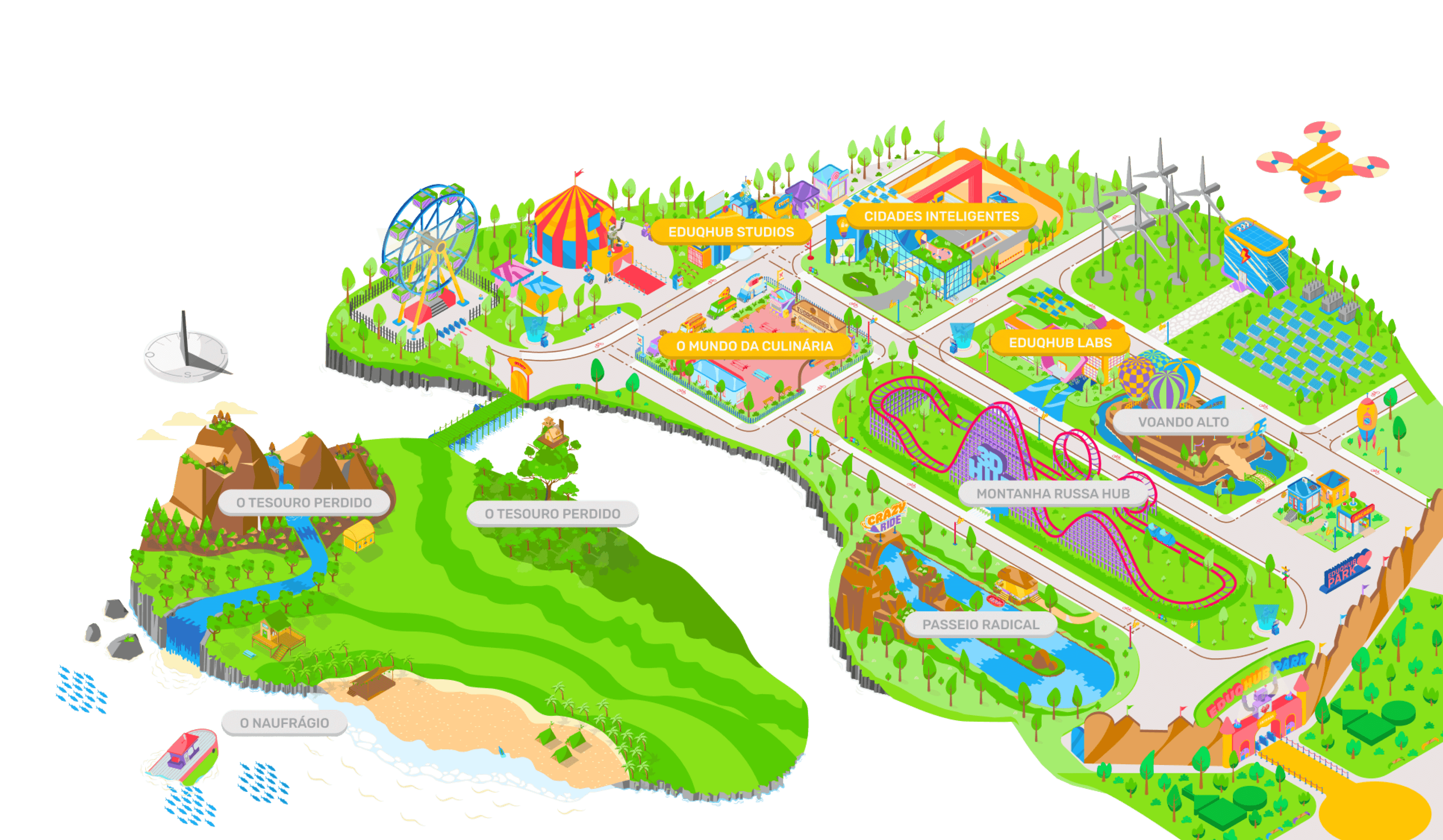 Mapa do Eduqhub Park