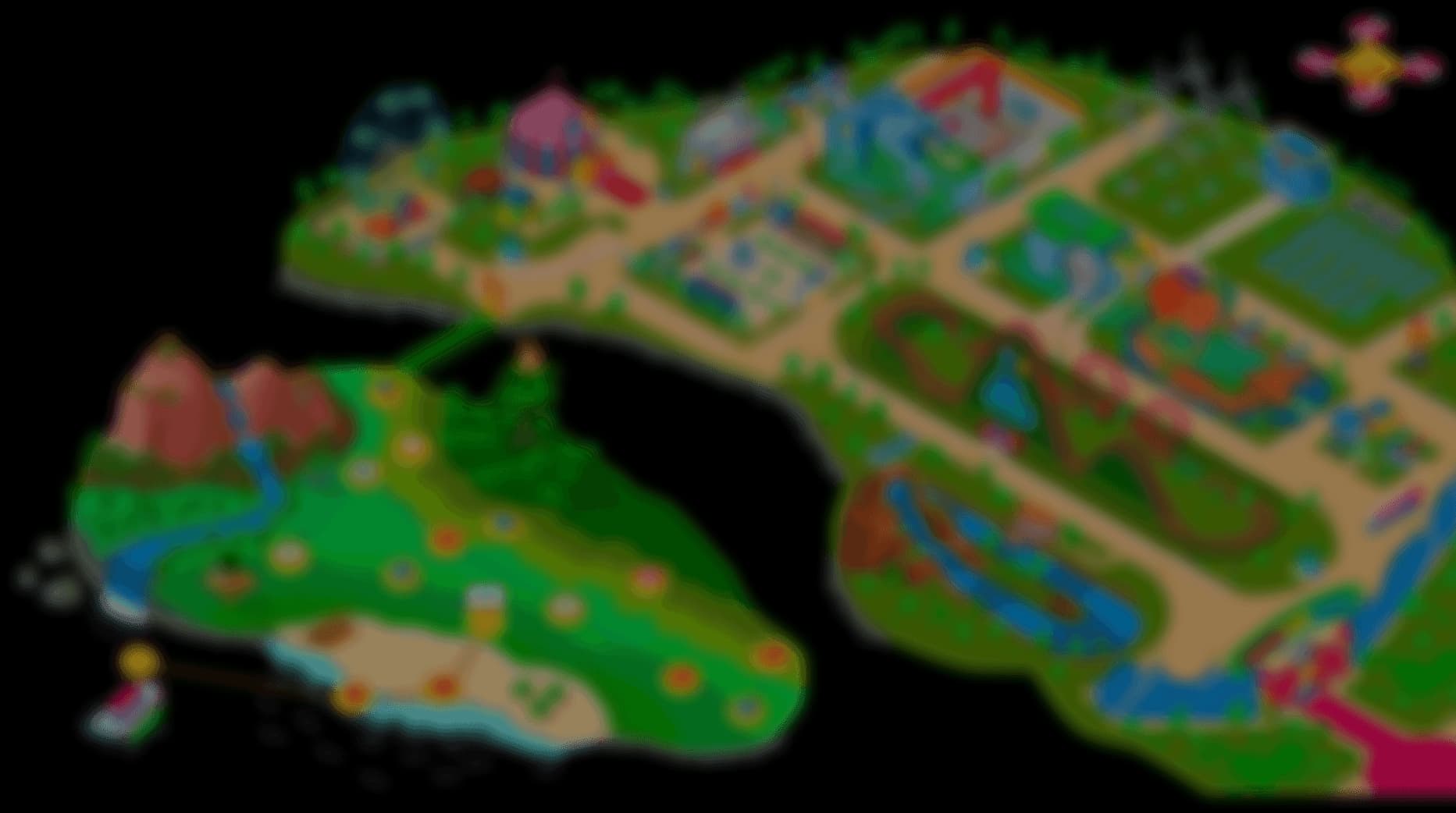 Mapa do Eduqhub Park desfocado